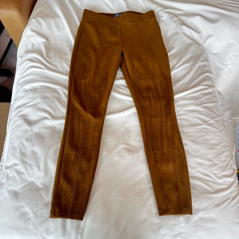 High-Waisted Stevie Faux-Suede Ponte-Knit Pants For Women Old Navy sz M